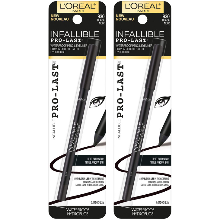 LOreal Paris Makeup Infallible ProLast Pencil Eyeliner Waterproof and SmudgeResistant Glides on Easily to Create any Loo