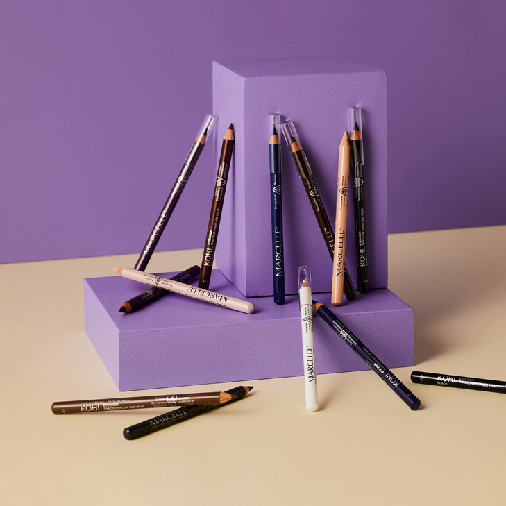 Marcelle Kohl Eyeliner Black Plum Eye Pencil LongLasting Waterproof Intense Colour FragranceFree Hypoallergenic Recogniz