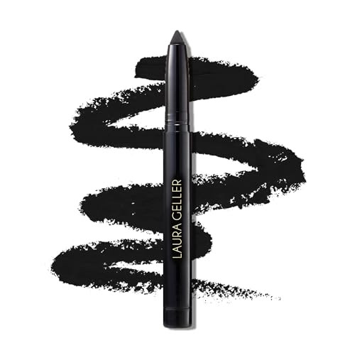 LAURA GELLER NEW YORK Kajal Longwear Kohl Eyeliner Pencil with Caffeine Smooth Blendable Makeup Deep Black