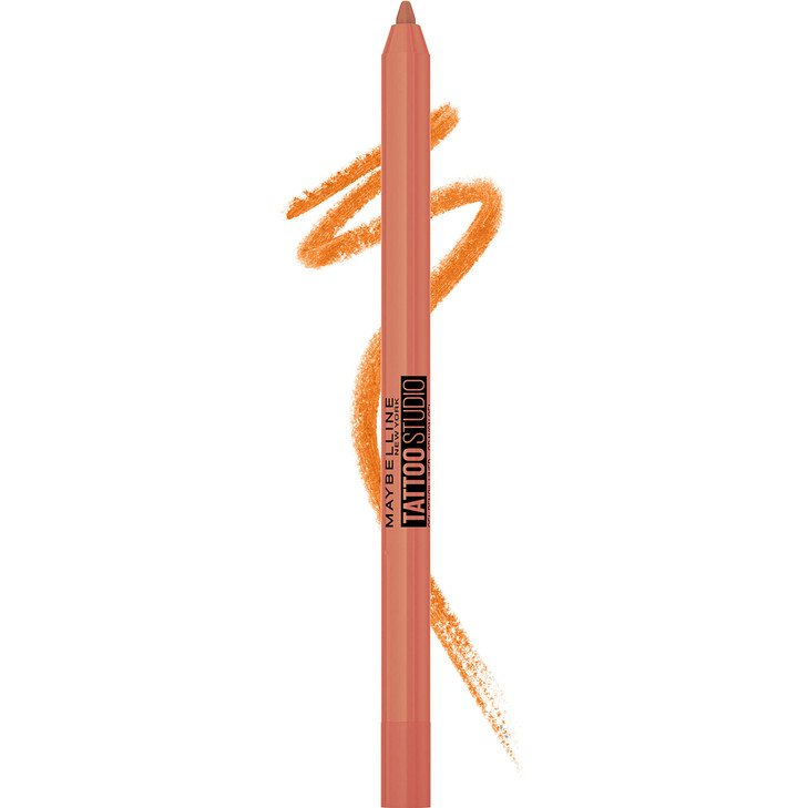 MAYBELLINE New York Tattoo Studio LongLasting Sharpenable Eyeliner Pencil Glide on Smooth Gel Pigments with 36 Hour Wear