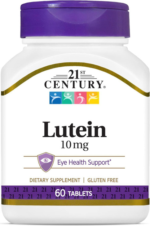 21st Century Lutein 10 mg Tablets, 60 Count