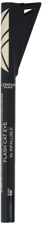 LOreal Paris Makeup Infallible Flash Cat Eye Waterproof Liquid Eyeliner Black 044 oz