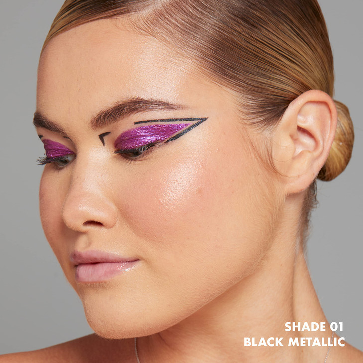 NYX PROFESSIONAL MAKEUP Epic Wear Metallic Liquid Liner LongLasting Waterproof Eyeliner Black Metal