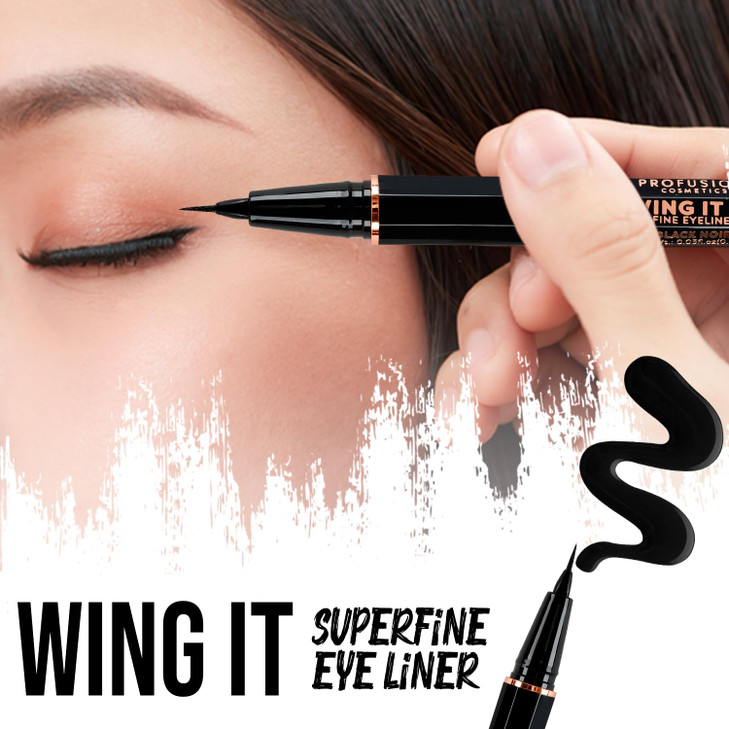 Profusion Cosmetics WING IT Superfine Eye Liner Makeup with Long Lasting Crueltyfree and Wonderful Design Eye Liner