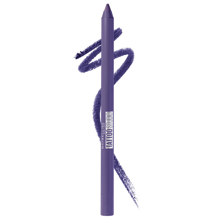 Maybelline TattooStudio LongLasting Sharpenable Eyeliner Pencil Glide on Smooth Gel Pigments with 36 Hour Wear Waterproo