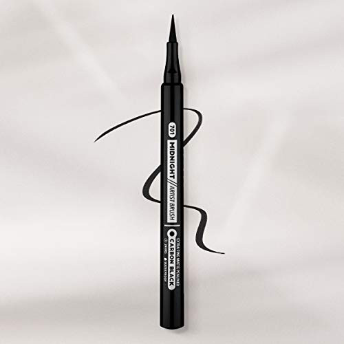 Pippa of London Eyeliner Pencil in Black CrueltyFree QuickDrying Waterproof Smudgeproof Long and Flexible Tip for Precis