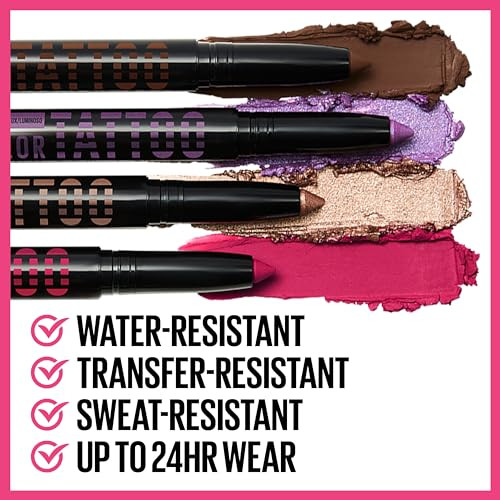 MAYBELLINE Color Tattoo Longwear MultiUse Eye Shadow Stix Eye Makeup I am Shining Light Pearl Shimmer