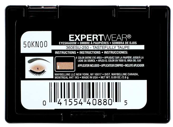 Maybelline New York Expert Wear Eyeshadow Tastefully Taupe Singles 009 Ounce