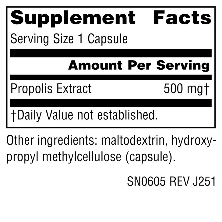 Source Naturals Propolis Extract Dietary Supplement Produced by Honey Bees - 500 mg 30 Capsules online at globaldelivered