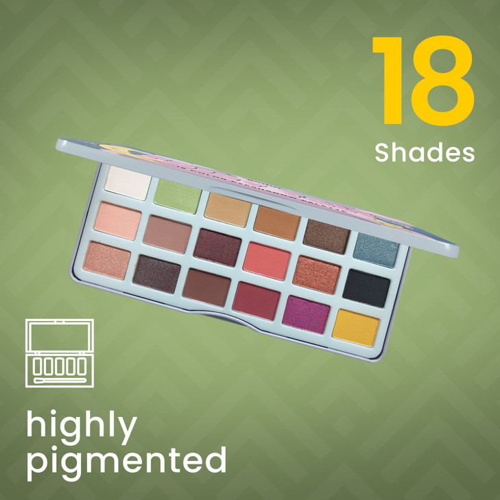 Ccolor Cosmetics Fairy Tale Eye Shadow Palette Makeup 18 UltraBlendable Vibrant Matte Shimmer Eyeshadow Eyeshadow Palett
