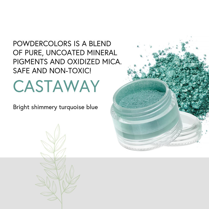 Honeybee Gardens PowderColors Clean Mineral Eye Shadow in Temptress Sparkly Deep Plum Versatile Portable SkinFriendly 2g