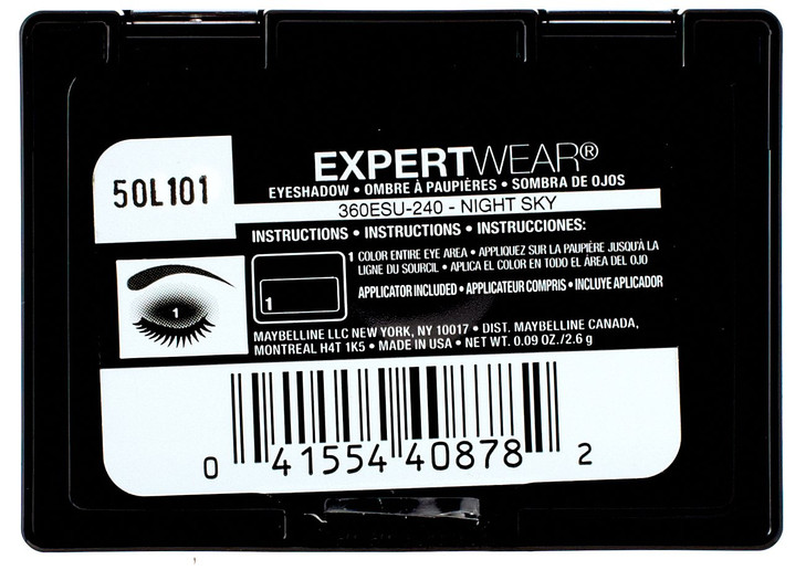 Maybelline New York Expert Wear Eyeshadow Night Sky Singles 009 Ounce