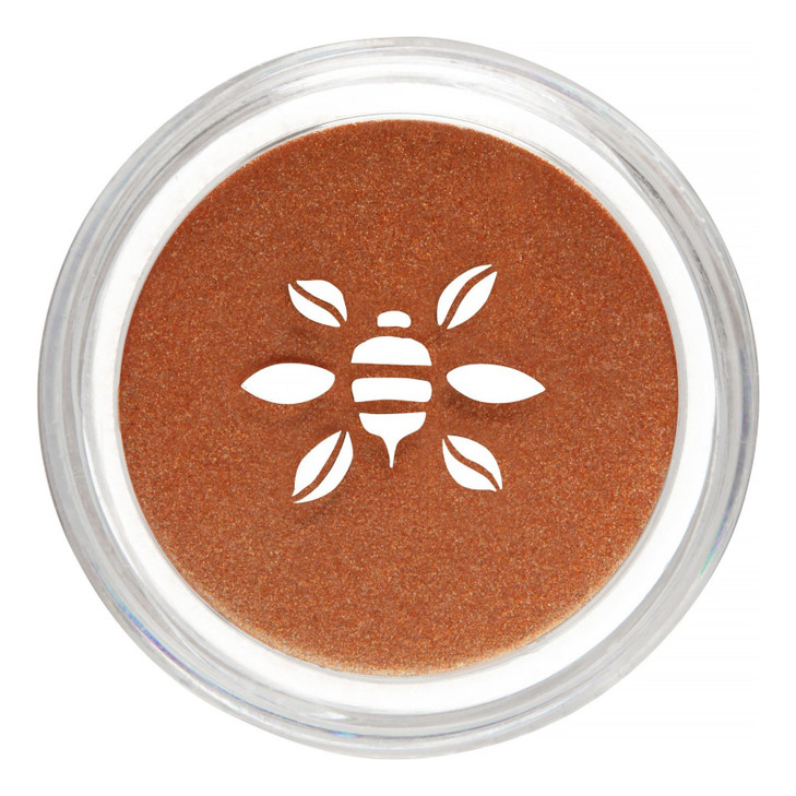 Honeybee Gardens PowderColors Clean Mineral Eye Shadow in Sedona Shimmery Bright Copper Versatile Portable SkinFriendly