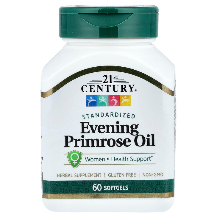 21st Century Evening Primrose Oil Softgels, 60 Count