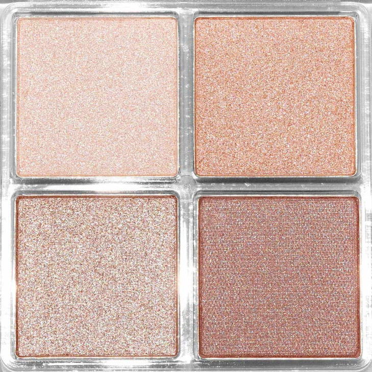 Palladio Eyeshadow Quads Velvety Pigmented Blendable Matte Metallic and Shimmer Finishes Creamy Formula Four Way Quad Ey