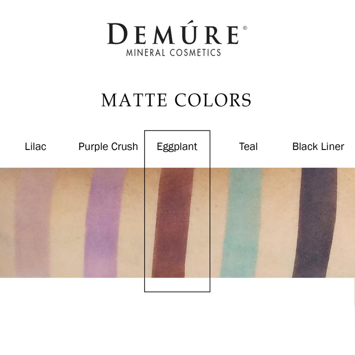 Demure Mineral Make Up Eggplant Eye Shadow Matte Eyeshadow Loose Powder Eye Makeup Professional Makeup