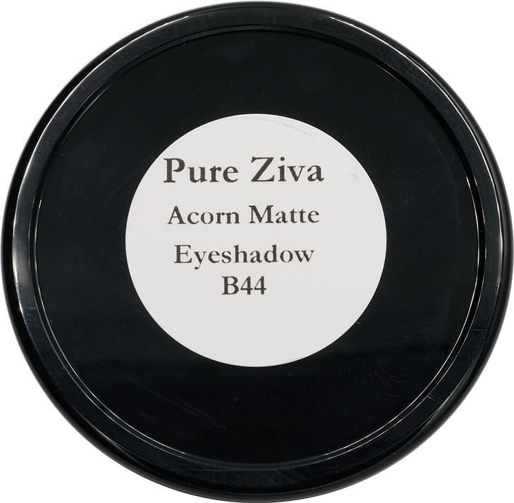 Pure Ziva White Satin Snowflake Pearl Shimmer Finish Pressed Powder Single Vegan Eyeshadow Talc Paraben Cruelty Free