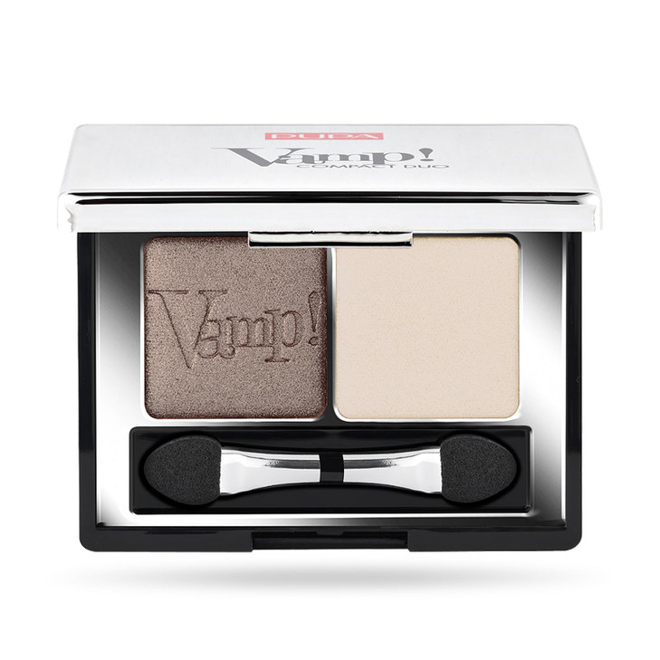 PUPA Vamp Compact Duo Eyeshadow 006 Brown Vanilla Milano for Women 0078 oz Eye Shadow