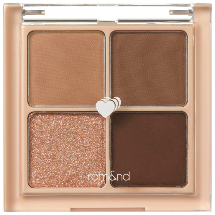 romnd Better than Eyes 4 Color Mini Palette 03 Dry Ragras Eye Shadow Palette Daily Natural Shades Blendable Rich Colors