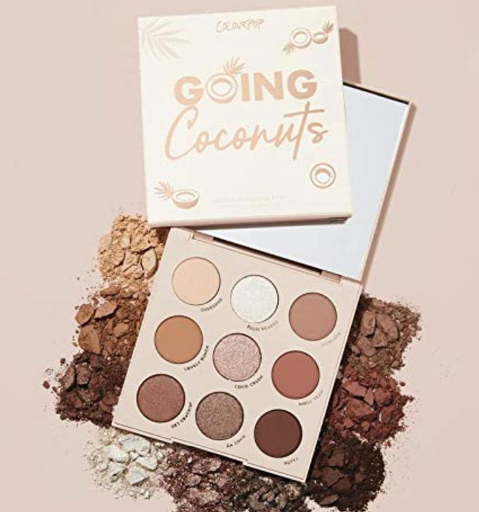 Colourpop Going Coconuts Shadow Palette 9 Pan Eyeshadow Palette Full Size No Box 003 Ounce