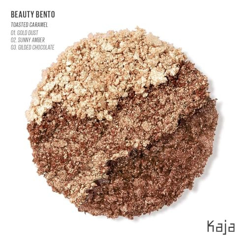 Kaja Eye Bento Collection Bouncy Eyeshadow Trio Gilded Bronze Tones Travel Size 03 Toasted Caramel 2019 Allure Best of B