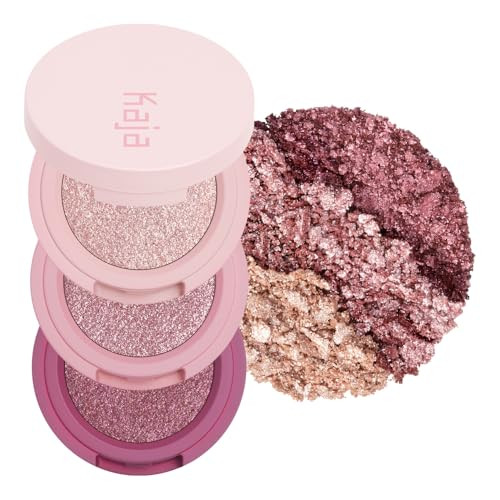 Kaja Beauty Bento Collection Bouncy Eyeshadow Trio Plum Rosy Tones Travel Size 01 Rosewater 2019 Allure Best of Beauty A