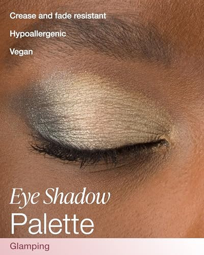 Mineral Fusion Eyeshadow Palette Four Pressed Powder Shades in Matte Satin and Shimmer Finishes Natural Lightweight Vega