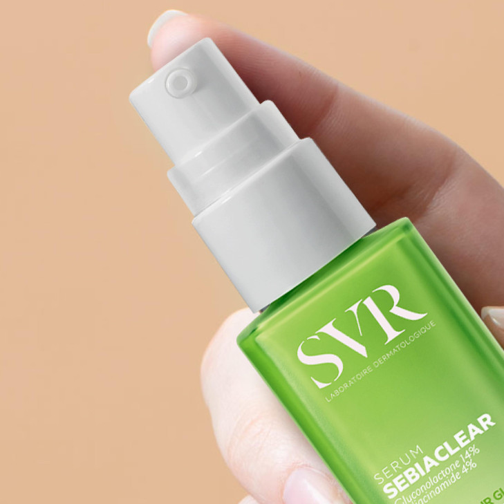 SVR Sebiaclear Face Serum Retinol Alternative with Niacinamide Hyaluronic Acid For Sensitive Oily Skin Reduce the Appear