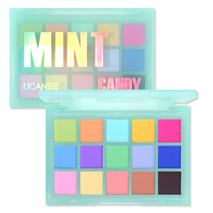 UCANBE Colorful Matte Makeup Eyeshadow Palette 15 Shades Vibrant MACARON Pastel Eye Shadow Pallet High Pigmented Blendab