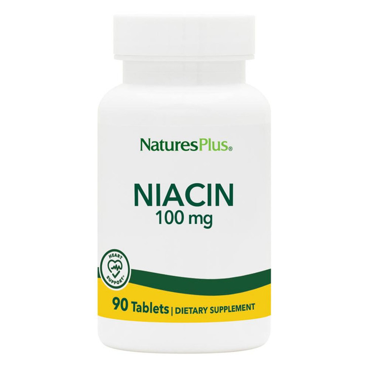 Natures Plus Niacin - 100 mg, 90 Vegetarian Tablets - High Potency Vitamin B3 Supplement - Gluten-Free - 90 Servings online at globaldelivered
