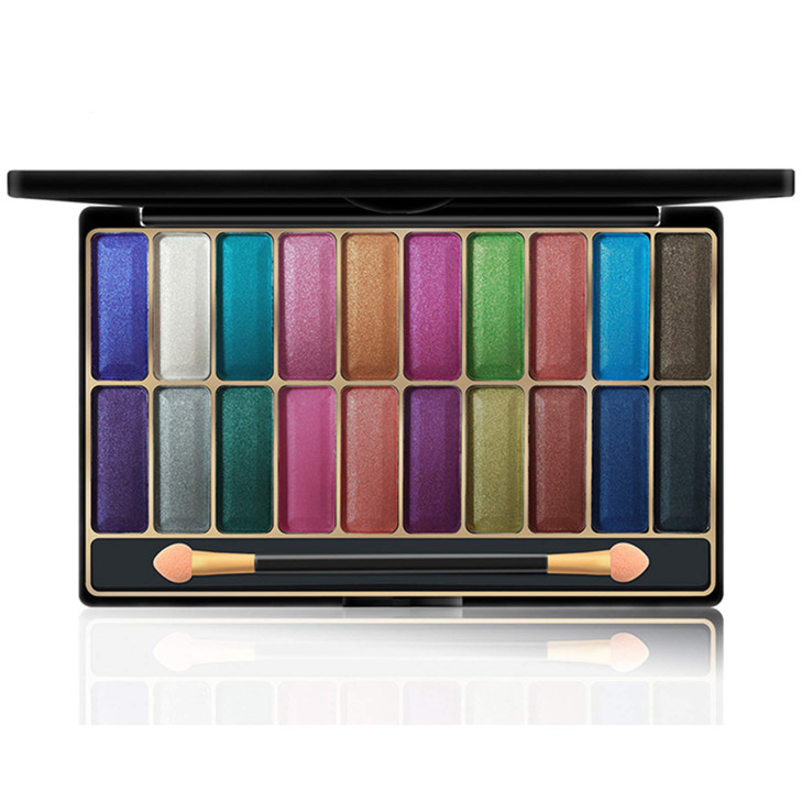 DISAAR Beauty Shiny 20 Color Wet Eye Shadow Palette Makeup Glitter Gold Talcum Powder Waterproof Advanced Nano Technolog