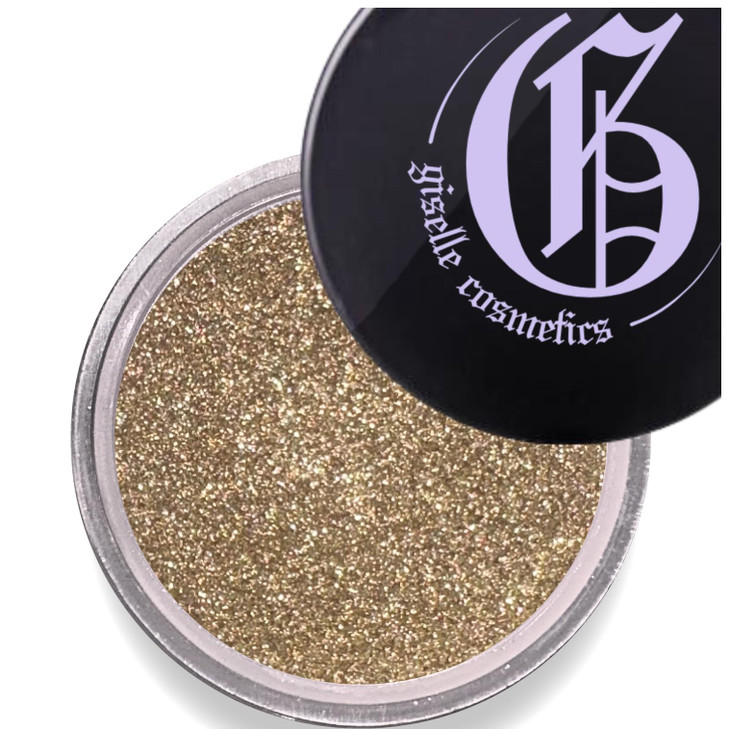 Giselle Cosmetics Olive Gold Mineral Eyeshadow Single Organic Gold Eyeshadow NonToxic Loose Powder Olive Green Mineral E