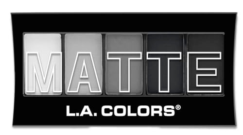 LA COLORS 5 Color Matte Eyeshadow Palette Black Lace CEM475