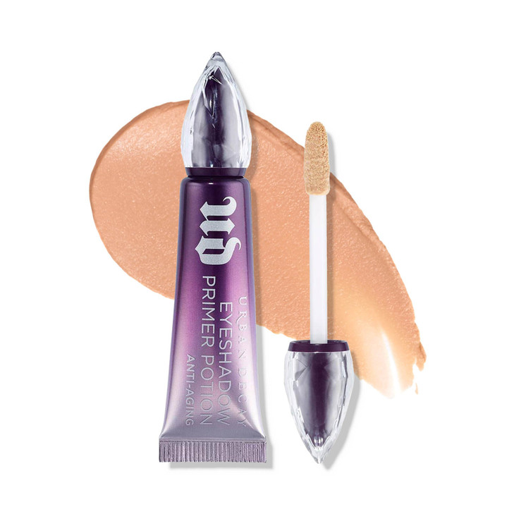 Urban Decay AntiAging Eyeshadow Primer Potion Travel Mini Nude Eye Primer for CreaseResistant LongLasting Makeup Improve