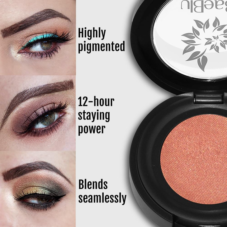 BaeBlu Hypoallergenic Eyeshadow Organic 100 Natural Finely Pressed Velvety Smooth Powder Made in USA Big Bang