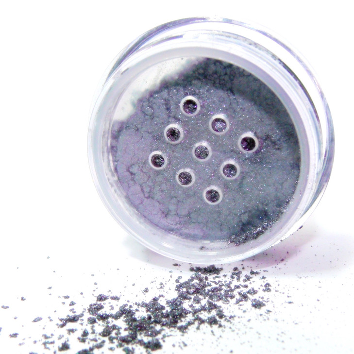 Pure Ziva Beautiful Silver Grey Shimmer Metallic Single Loose Powder Eyeshadow Vegan Talc Paraben Free