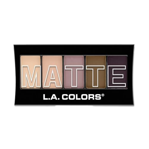 LA COLORS 5 Color Matte Eyeshadow Palette Natural Linen CEM471