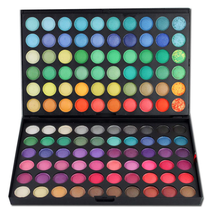 Joyeee Eyeshadow Palettes Easy to Blend Color Fusion 120 Shades Metallic and Shimmer Eyeshadow Sweatproof and Waterproof