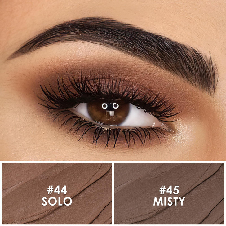FOCALLURE 2 Pcs Cream Eyeshadow StickBrightener Eyeshadow Pencil CrayonHighlighter Eye Shadow Stick Sets with Creaseproo