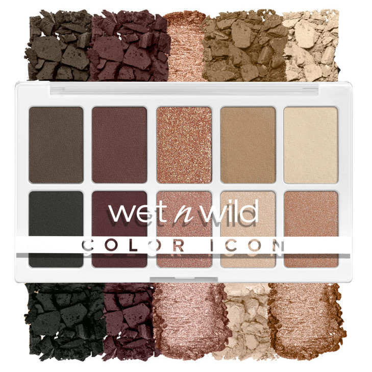 wet n wild Color Icon 10Pan Eyeshadow Makeup Palette Brown Nude Awakening Long Lasting Shimmer Metallic Glittery Matte R