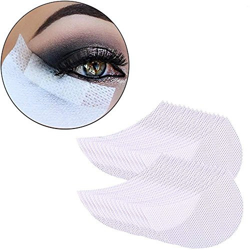 ADAMAI Pack of 100pcs Professional Disposable Eyeshadow Shields Under Eye Eyeshadow Gel Pad Patches Eyelash Extensions L