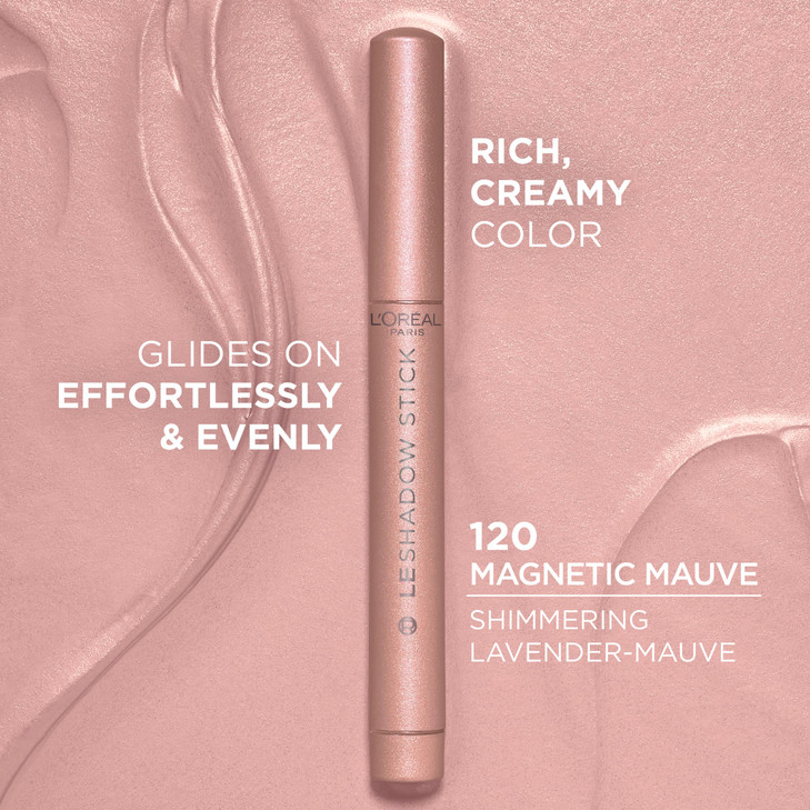LOreal Paris Makeup Le Shadow Stick Eyeshadow Blendable SmudgeResistant Cream Eyeshadow Magnetic Mauve 005 Oz