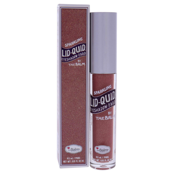 theBalm LidQuid Sparkling Shimmering Liquid Eyeshadow Liquid Highlighter Eye Makeup Long wearing Buildable TravelSize Be