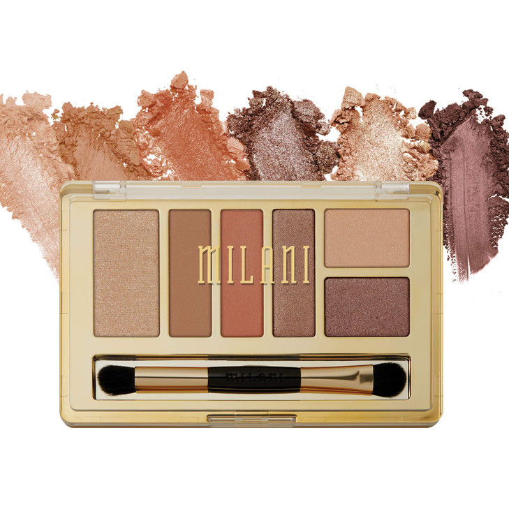 Milani Everyday Eyes Eyeshadow Palette Earthy Elements 021 Ounce 6 CrueltyFree Matte or Metallic Eyeshadow Colors to Con