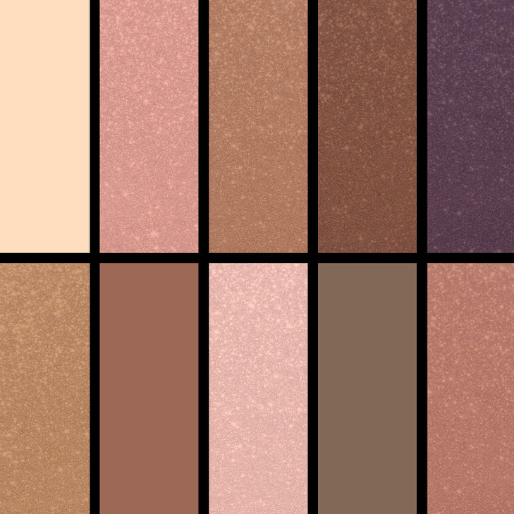 Palladio Eyeland Vibes Escape to the Tropics 10 Count Eyeshadow Palette 5 Curated Palettes Seductive Nudes to Vibrant Hu