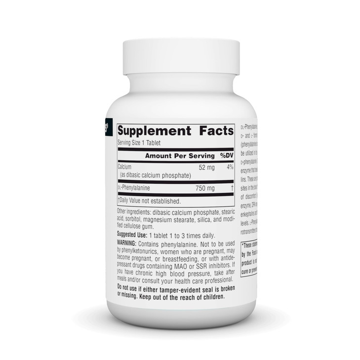 Source Naturals DLPA DL-Phenylalanine* - 750 mg - 60 Tablets online at globaldelivered