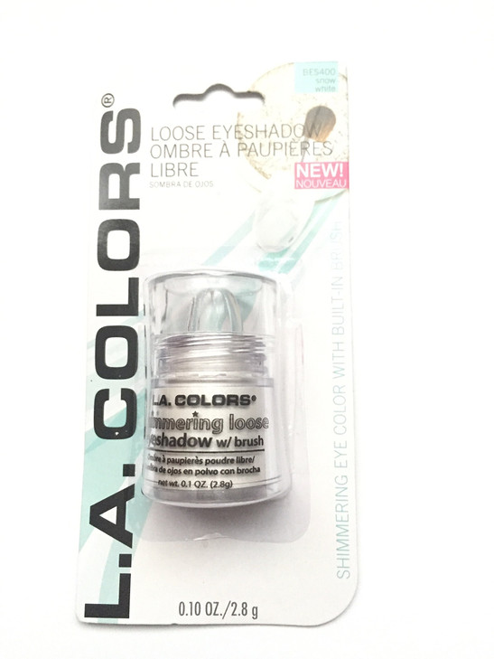LA Colors Shimmering Loose Eyeshadow Snow White