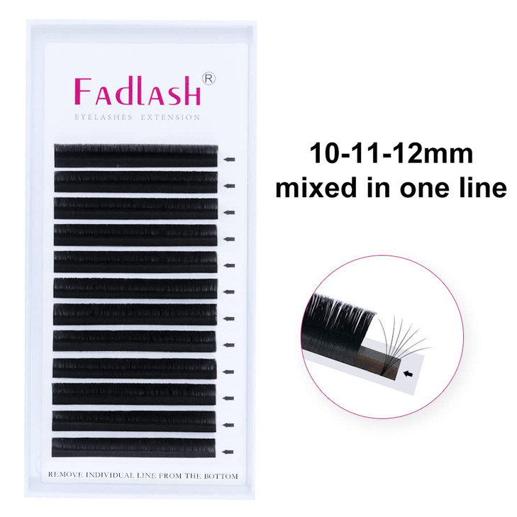 FADLASH Easy Fan Volume Lashes Multi Length Self Fanning Eyelash Extensions Automatic Rapid Blooming Lash 03 05 07 Avali