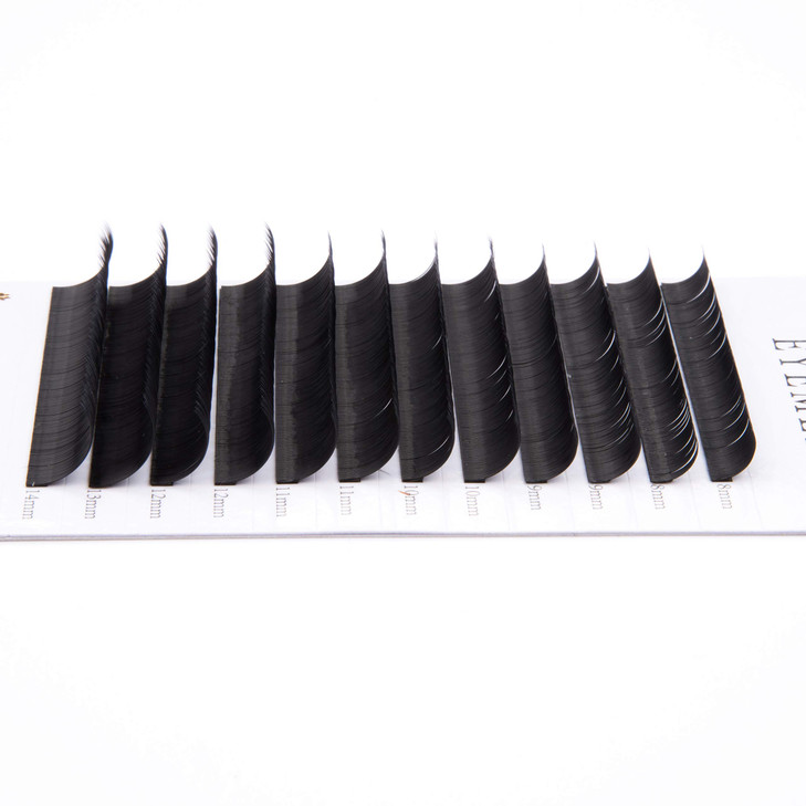 Eyelashes Extension 020mm D Curl 10mm Individual Eyelash Extensions Black Natural Faux Mink Lash Extension Single Length