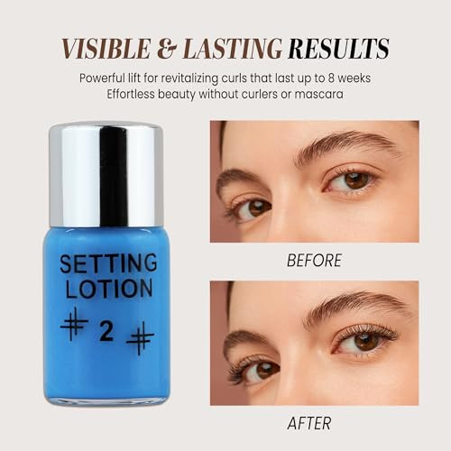 Beauticom Dollys Lash Eyelash Perm Lift Wave Lotion Bottles 2 Setting Lotion for Eyelash Perm Kit SemiPermanent Curling